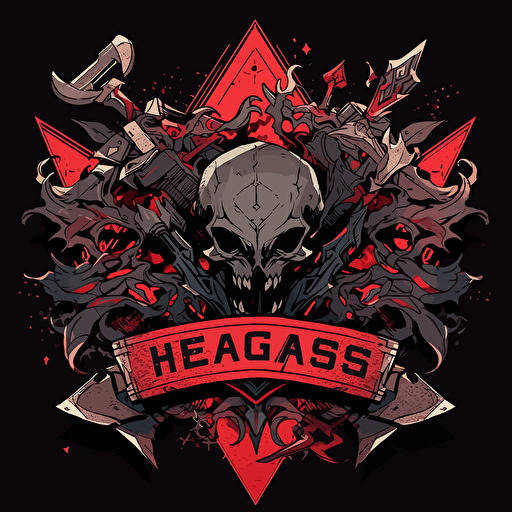 Chaos Agents labs logo, video game company, sharp, vector, red and gray and black, western cyberpunk, creepy