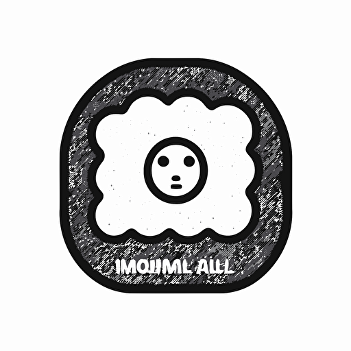 mineral wool, thermal insulation, icon, simple, logo technique, comic vector illustration style, flat design, minimalist icon, flat, adobe illustrator, black and white, white background
