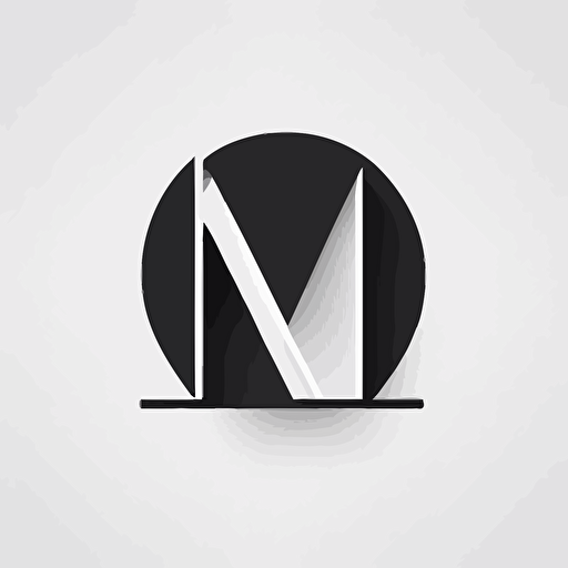 A minimalist vector logo using the letter M, white background