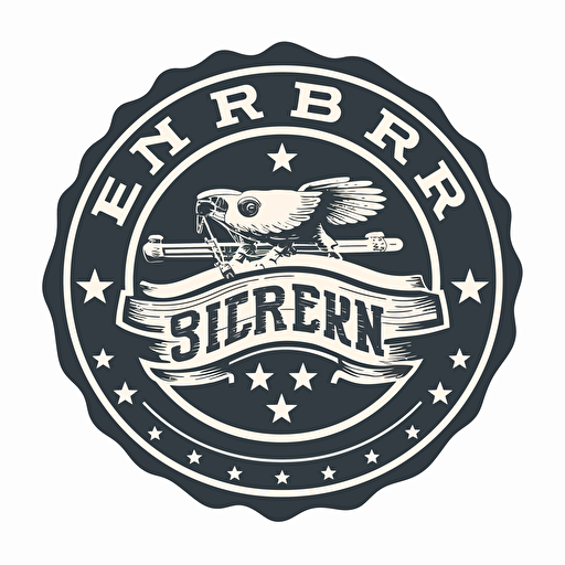 vector illustration logo for US President Eric Jon Boerner 2024