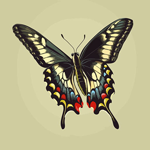Papilio polytes vector design