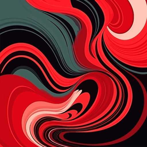 curves flow motion bachground, red, vector, flat color