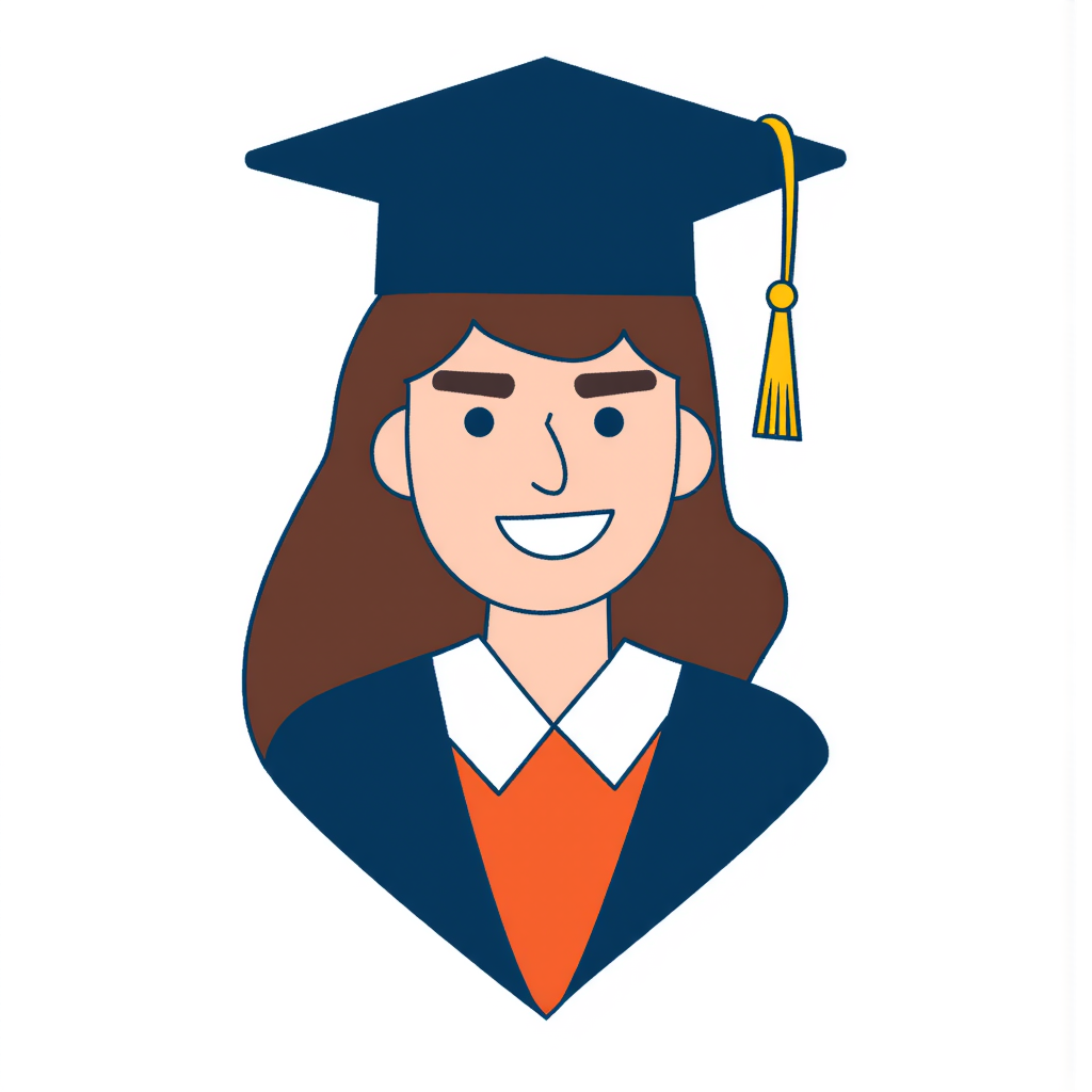 a woman graduating from college