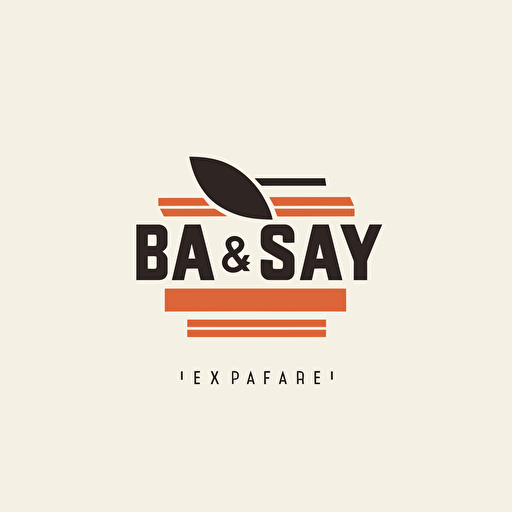 Create a modern minimalist logo of a speak easy bar, vector 2 color, Saul Bass,