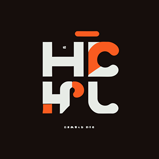 big letter Hello Digital, + sign, logo design, a letter mark, a logo for a design studio, minimal logo, Paul Rand style, vector,