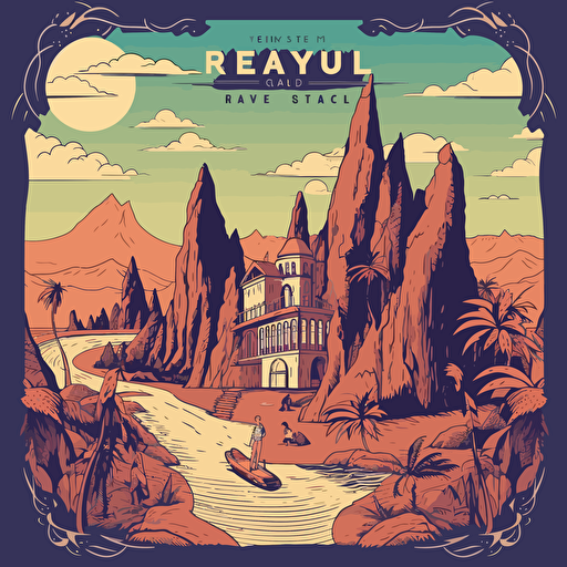 basic vectoral book cover page for travel guide