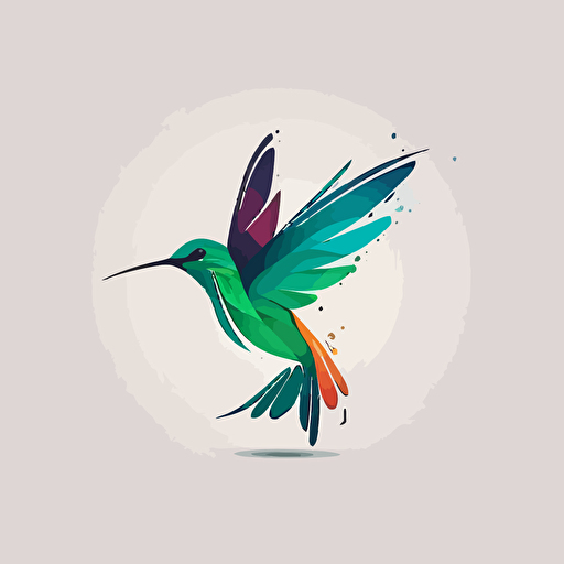 hummingbird vector logo minimal