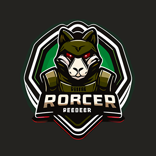 a mascot logo for a poker room, simple, vector