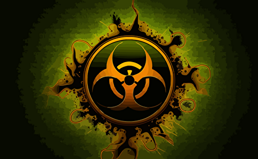 a biohazard symbol abstract vector background for desktop
