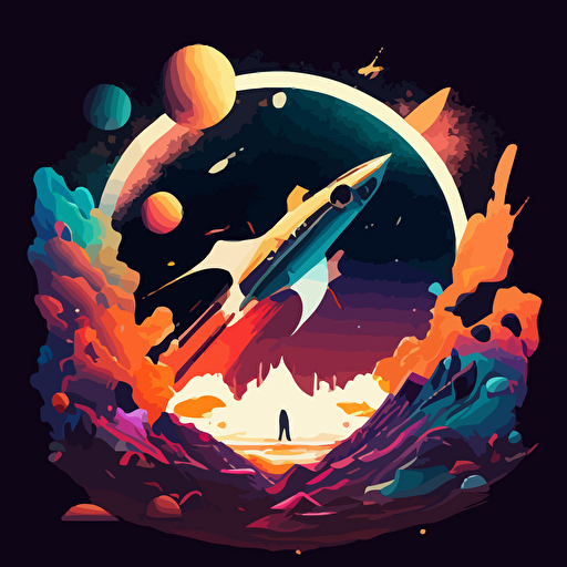 space illustration vector