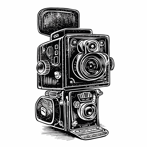 Camera Movie logo:: vector::