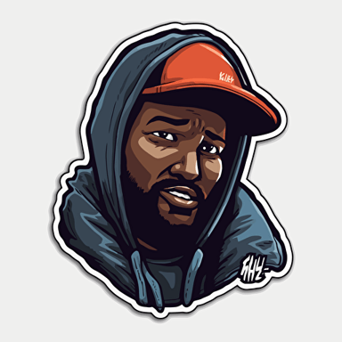 Ghostface,Horror, VHS Horror, Sticker, 80s horror comic art, Vector,