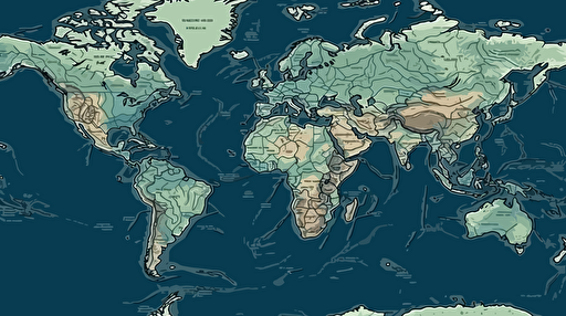 World Map, vector illustration style.