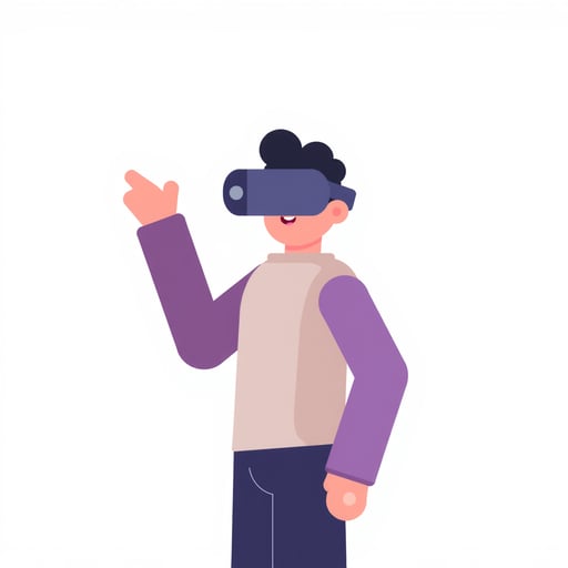 a person using a vr 