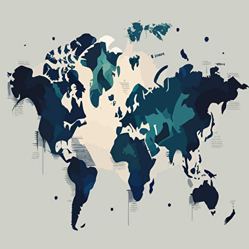 world map, vector image, no background
