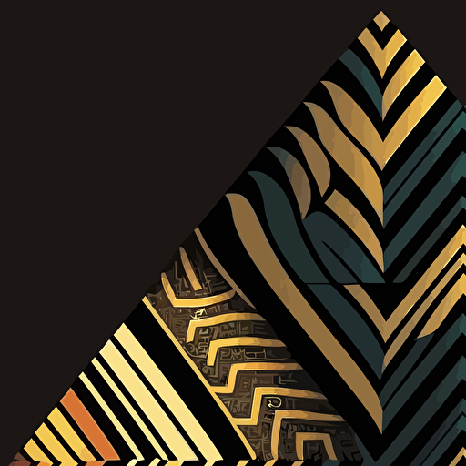 : Vector, geometric zig zag Africa Pattern