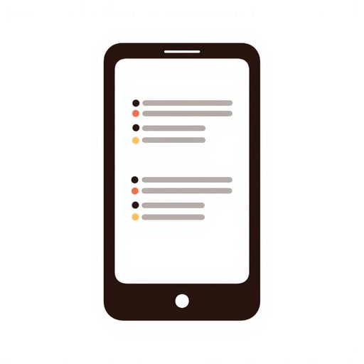 software code on a phone