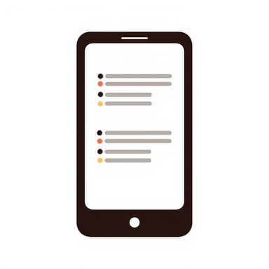software code on a phone