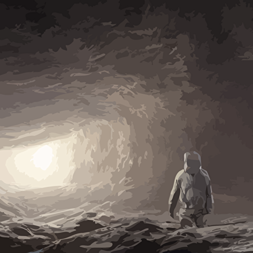 ed binkley terrifying 3d render elon musk ragged clothes getting sucked abyss realistic volumetric lighting realistic reflections rendered octane highly realistic 4k wallpaper trending artstation