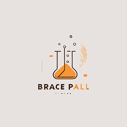 simple logo design that includes AI and Lab. Can include a beaker and futuristic science elements. Vector