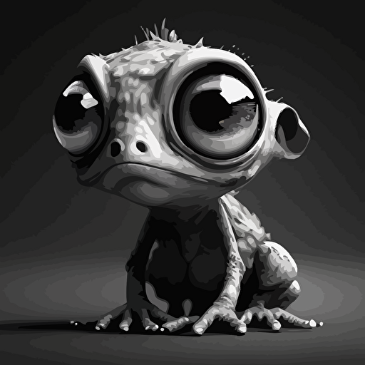 funny, dinosaur trex, clip art:: big eyes:: black and white:: sketches:: cartoon, vector style.