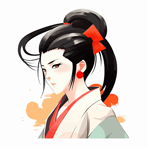 Monjayaki, vector art, white background