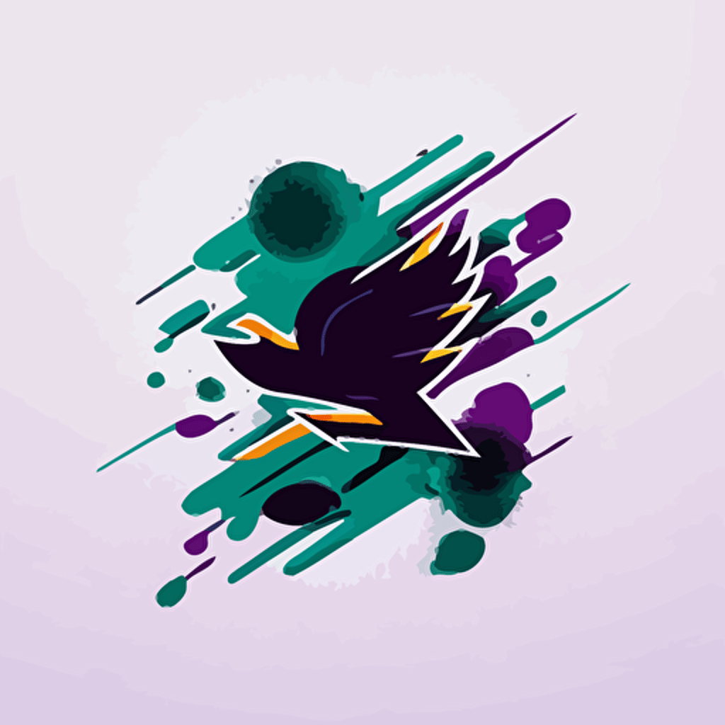 minimal NHL vector style logo, Mighty Ducks