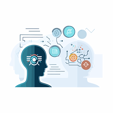 create a vector logo based on an AI news page that focuses on ai technology content