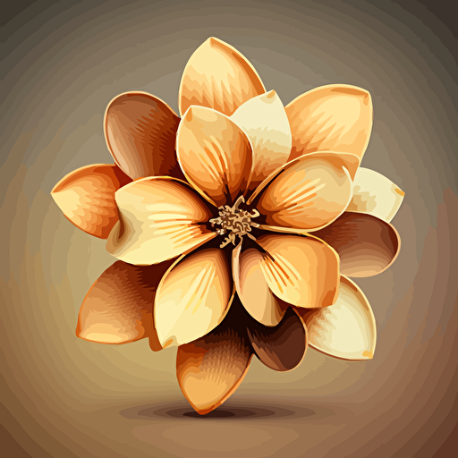 5 petal vector flower