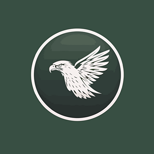vector logo minimalist for a golf company using an eagle