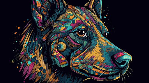 dog vectorize, Epic, creative, breathtaking, perfect, stylish, vibrant, concept art, art nouveau, anti-design, quantum spatialism, neo, 90s, maximalist, detailed, cluttered, lo-fi aesthetics style, 32k, high quality, highest resolution, unreal engine 5