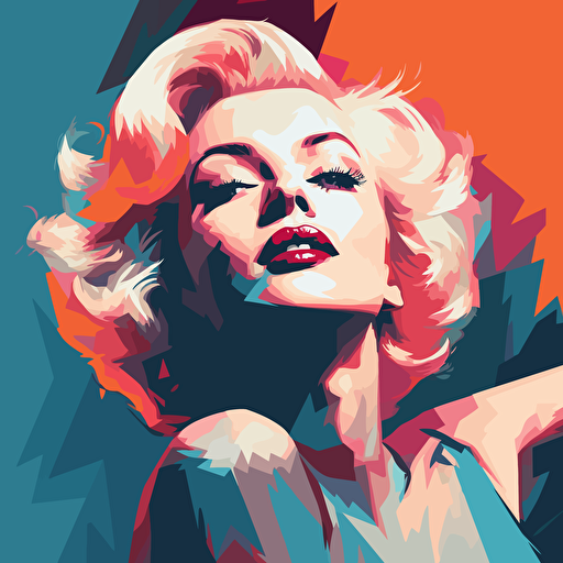 draw a vector picture of Marilyn Monroe