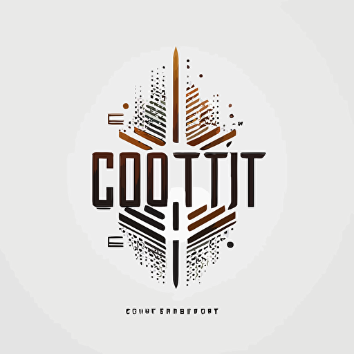 vector design "CODET" logo minimal design white background