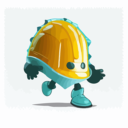 logo,mascot, simplistic, Jiggling jello wearing an NFL helmet, vector, white background