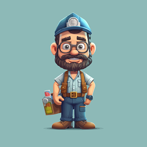 character cartoon vector engineer