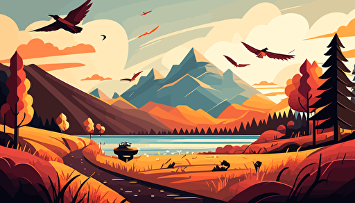 vector landscape illustration