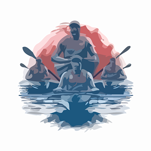 military rowing team,vector shape