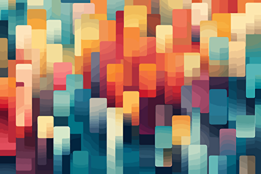 blocks of colour, flat, vector