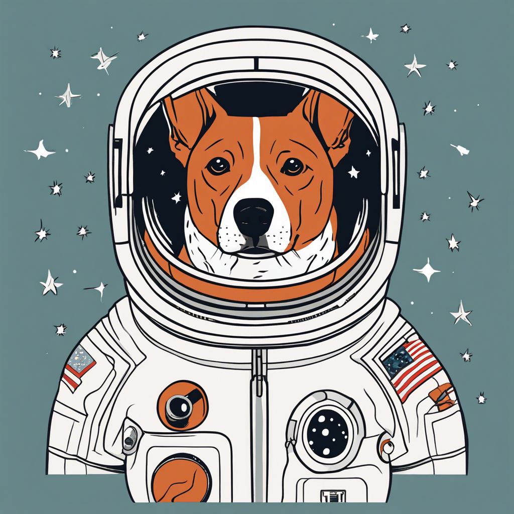 a dog astronaut