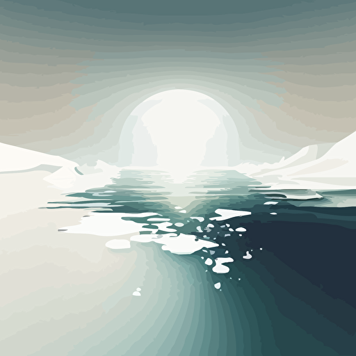 sea, white, scheme, medium contrast, no burn highlights, flat white background, octane render, v-ray , vector art,
