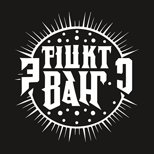 simple white logo vector of Friday the 13th part 3