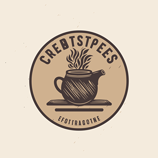 Simple logo for a coffee roasters company vector style, vector illustration