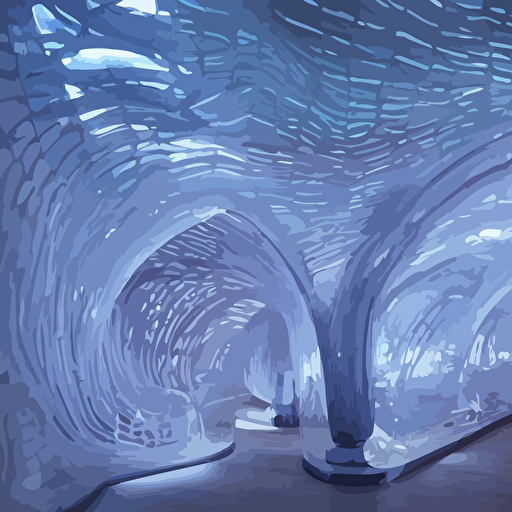 extremely detailed awe stunning beautiful futuristic smooth curvilinear museum interior translucent gills hyper real 8k colorful 3d cinematic volumetric light atmospheric light