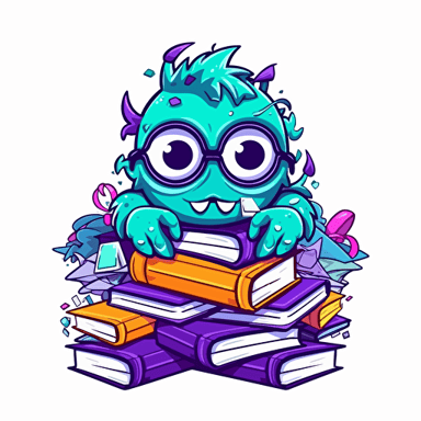 bookie monster logo, bookkeeper, sprots betting, vector, monster inc style