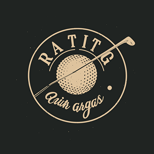 ARTG always ready to golf,wordmark logo, minimalist logo, simple,vector,golf, modern