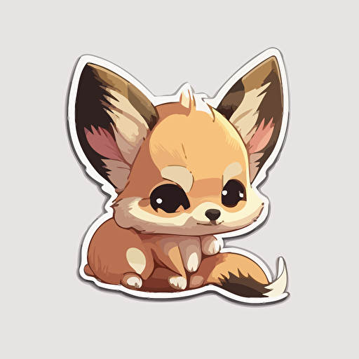 Sticker, adorable cute, Disney style, Pixar animation, cozy lighting, vector, white background,simple cute animal