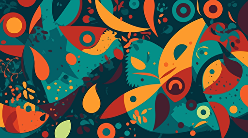 vector art style, simple shapes background pattern,