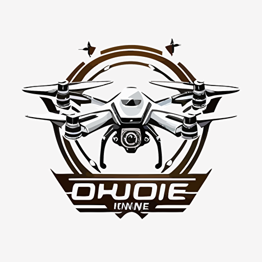 drone logo vector white-background