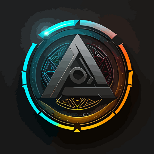 RA , futuristic logo, simple 2D vector, educational purpose, online portal