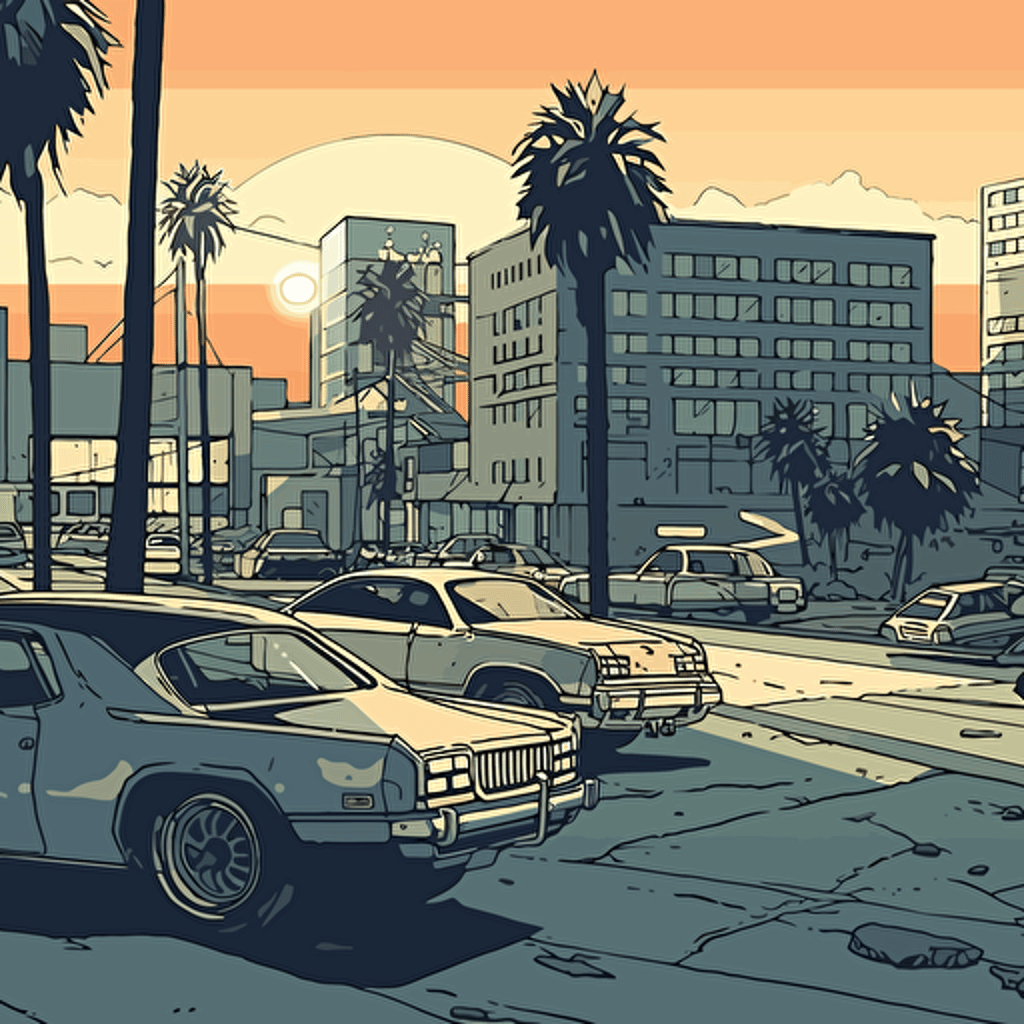 a vector gta style background